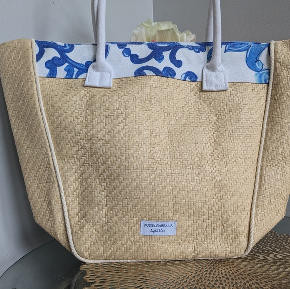 Dolce and Gabbana light blue tote bag - Picture 2 of 8